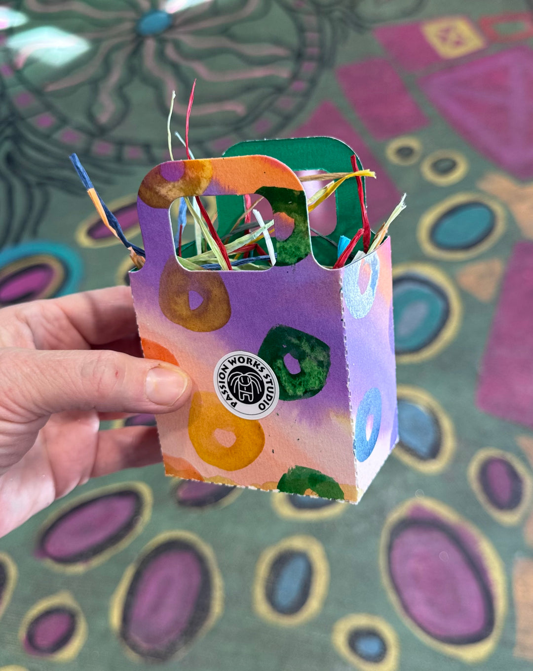 Painted Paper Jewelry Package