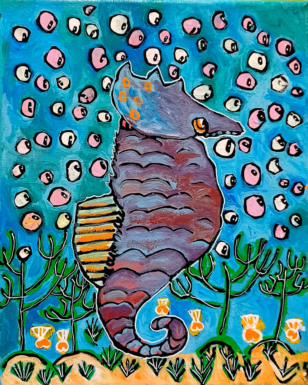 Seahorse Painting