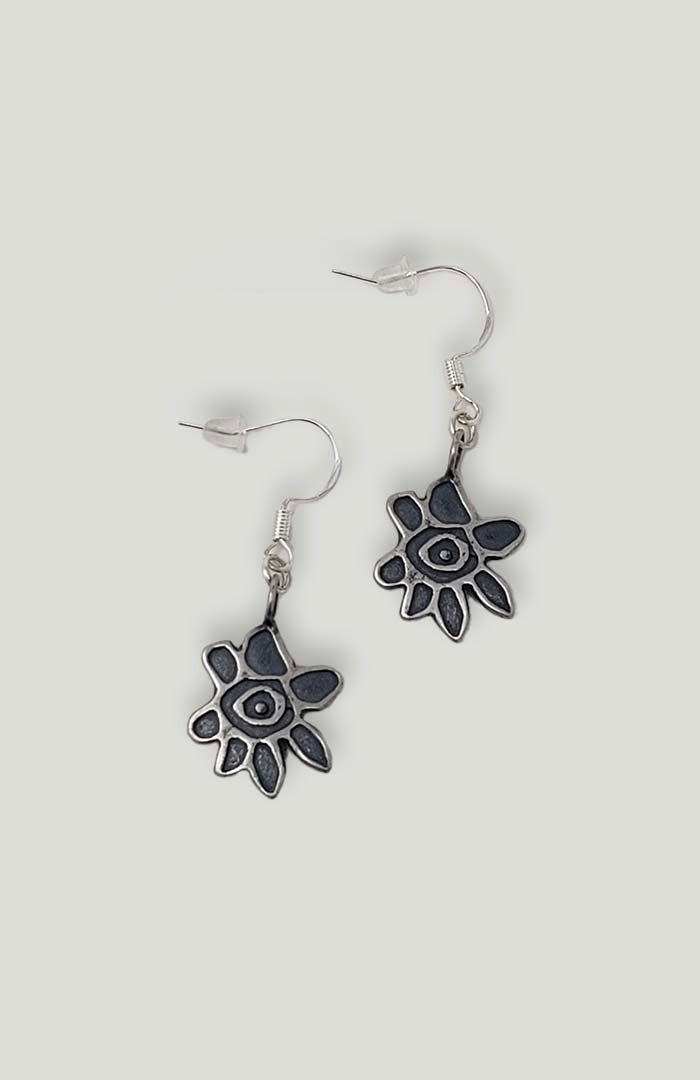 Silver Flower Earrings